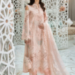 Maria B. Embroidered Dobby Lawn Suit | SI-3486