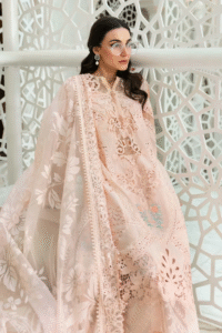 Maria B. Embroidered Dobby Lawn Suit | SI-3486